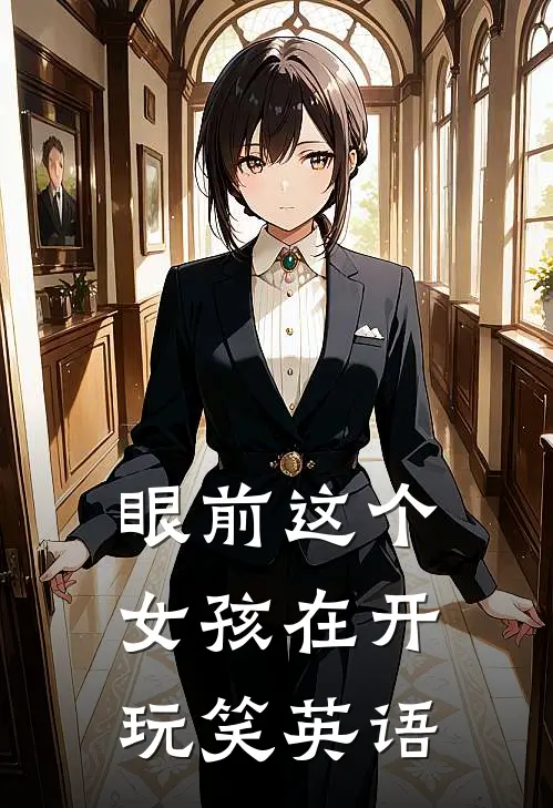 眼前这个女孩在开玩笑英语
