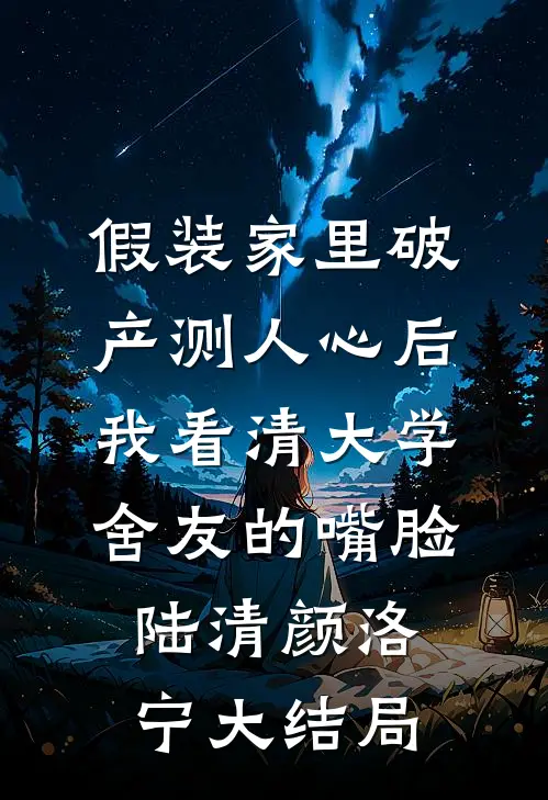 假装家里破产测人心后，我看清大学舍友的嘴脸陆清颜洛宁大结局