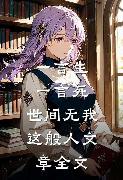 一言生，一言死，世间无我这般人文章全文